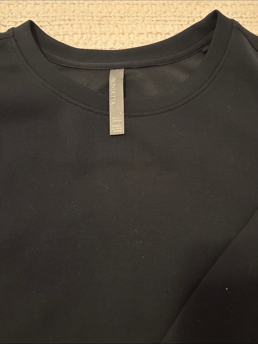 Mondetta Black Long Sleeve Crewneck Shirt
